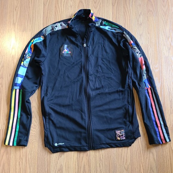 ADIDAS X KRIS ANDREW SMALL TIRO PRIDE TRACK JACKET RECYCLED MATERIALS sz M - Picture 3 of 9